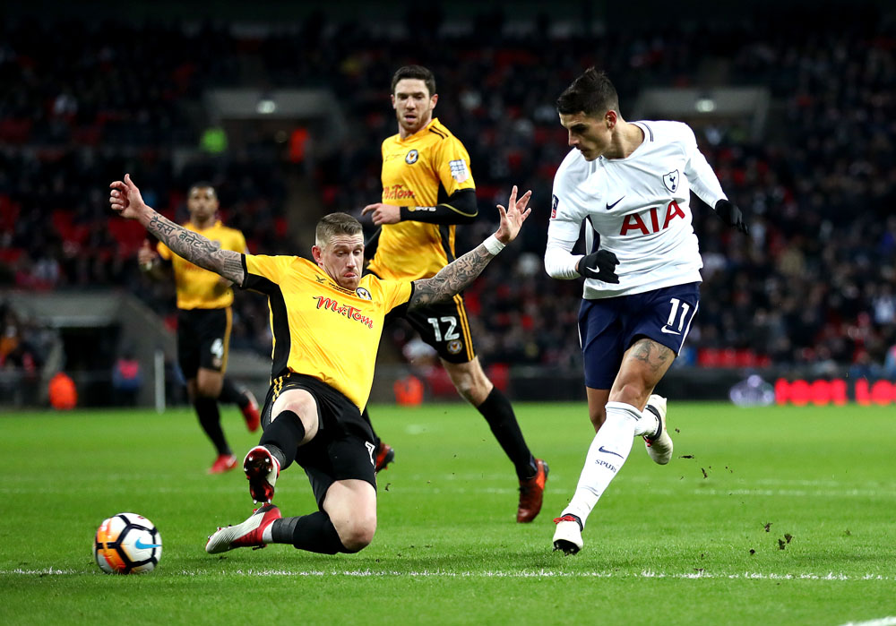 Erik Lamela scores Spurs second goal of the game