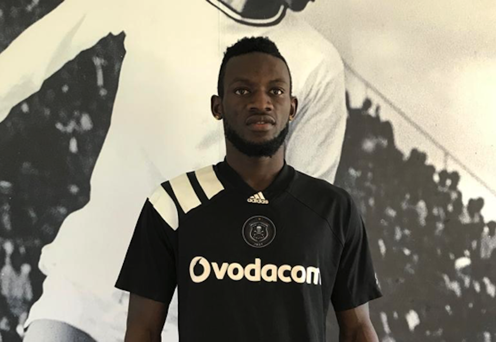 Orlando Pirates striker Augustine Mulenga