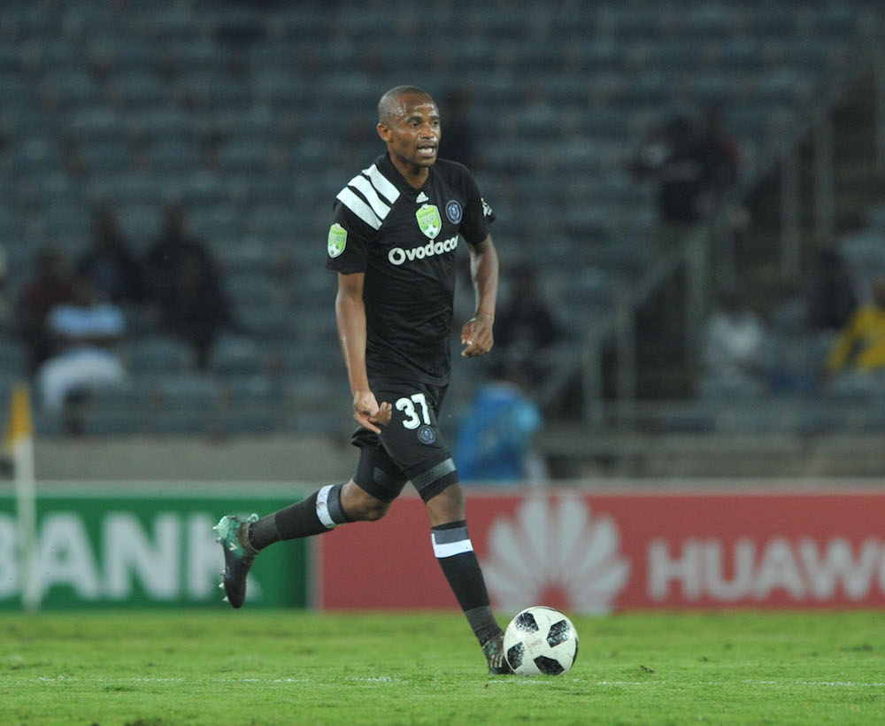 Orlando Pirates midfielder Xola Mlambo