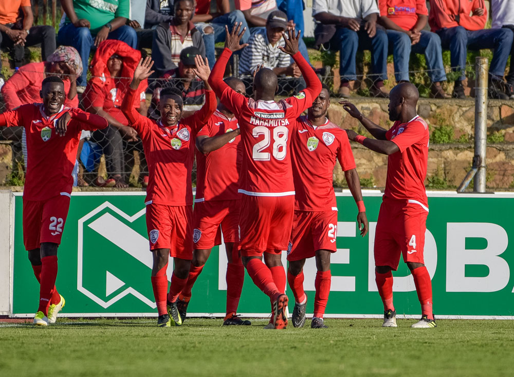 Free State Stars celebrating their winning goal against Chippa