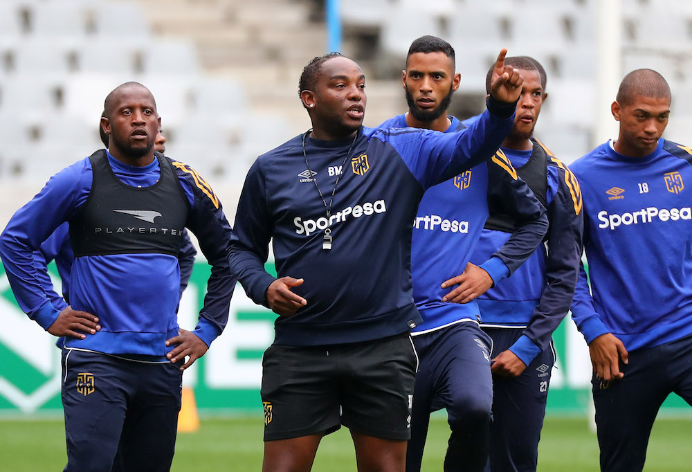 Benni McCarthy issues instructions to his players