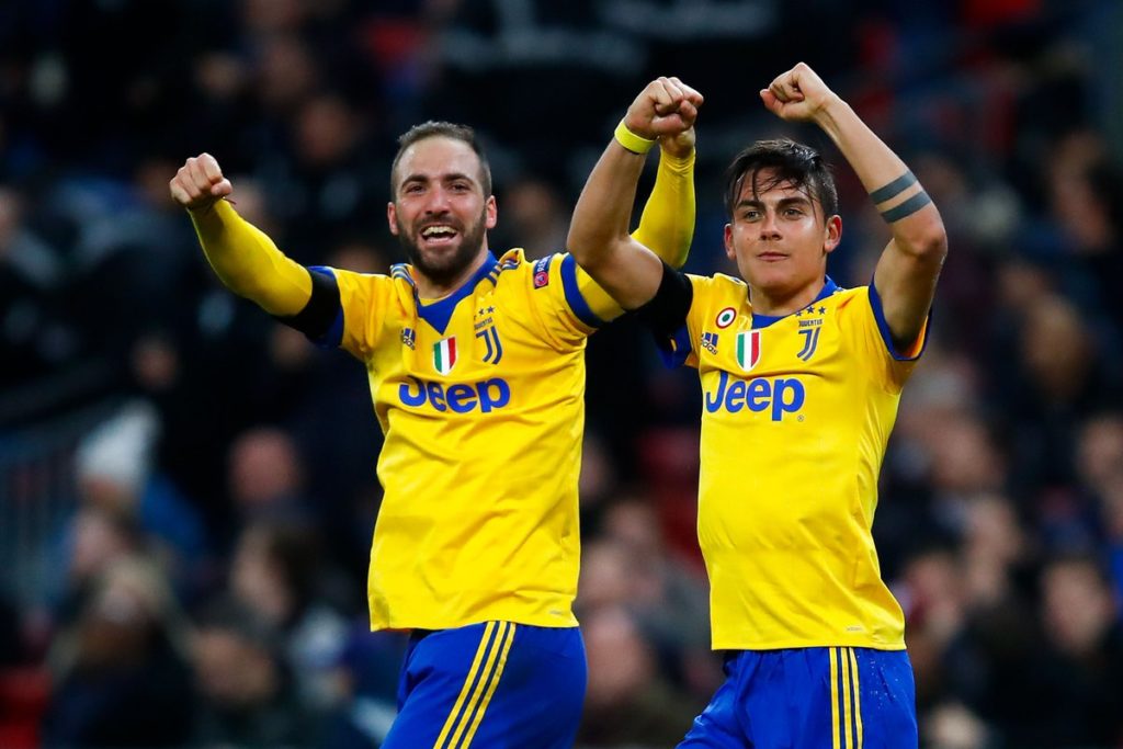 Juventus duo Gonzalo Higuain and Paulo Dybala