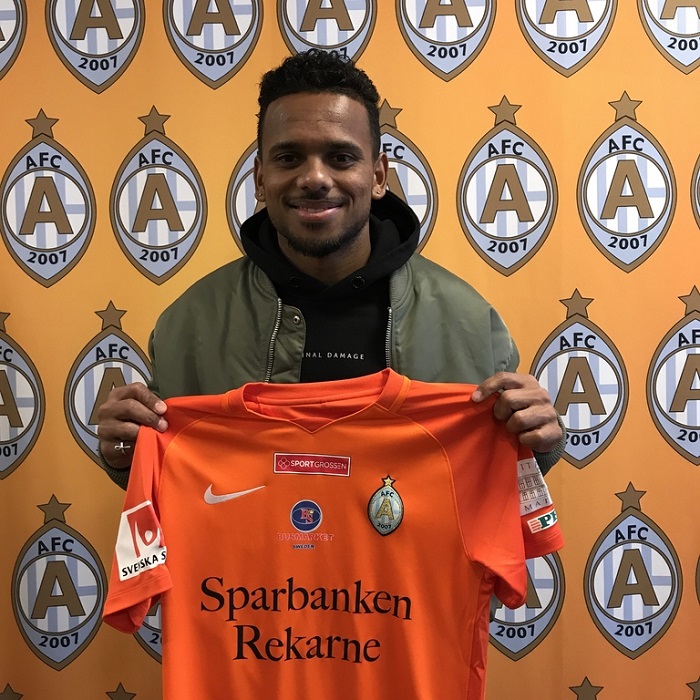 Kermit Erasmus has signed a two-year deal with AFC Eskilstuna