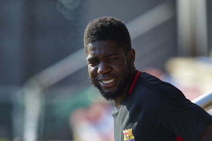 Barcelona's French defender Samuel Umtiti