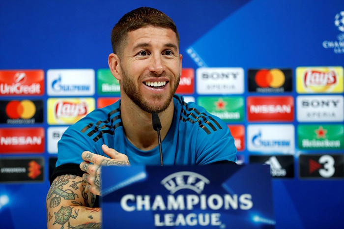 Real Madrid's Spanish defender Sergio Ramos.