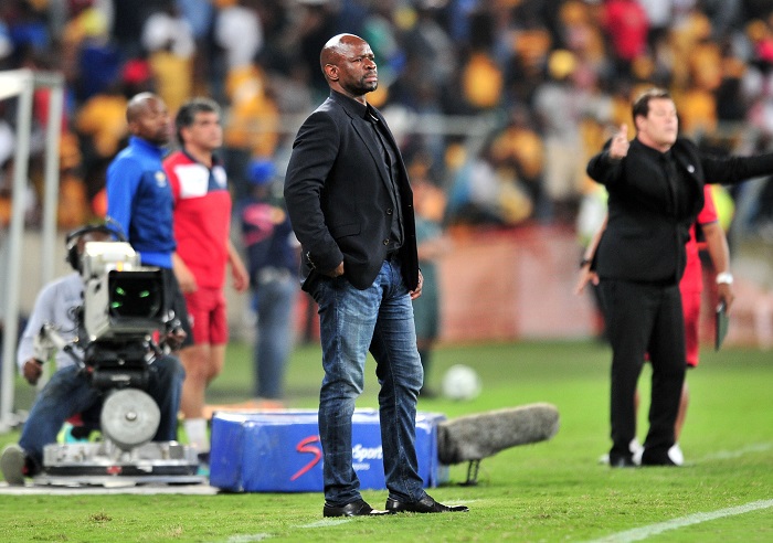 Steve Komphela, former coach of Kaizer Chiefs and Free State Stars coach Luc Eymael.