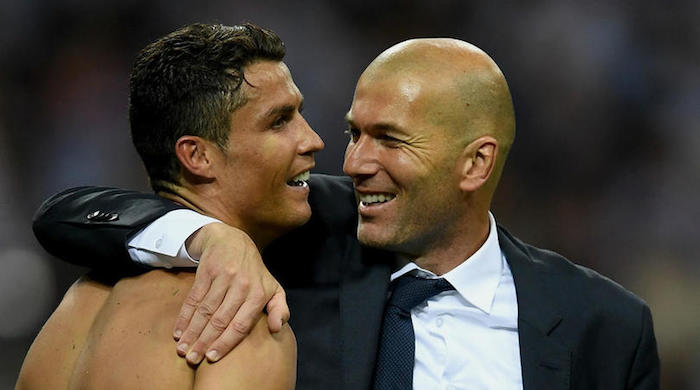 Cristiano Ronaldo and Zinedine Zidane