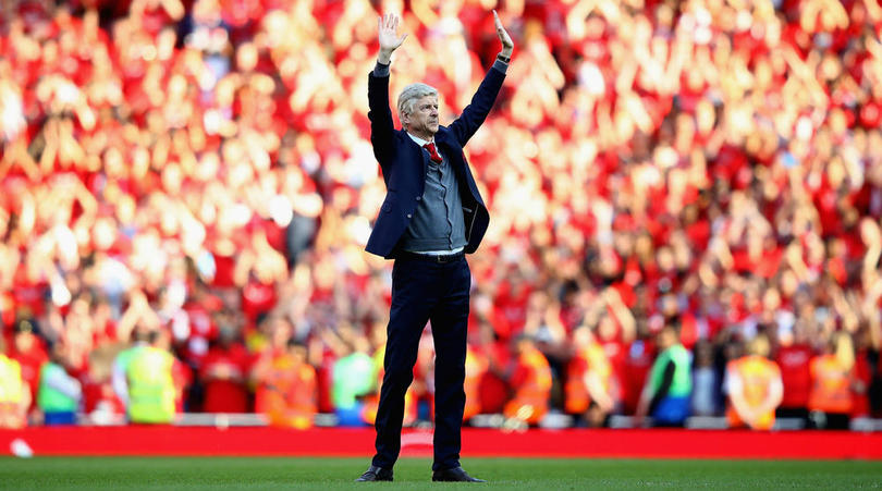 Outgoing Arsenal manager Arsene Wenger