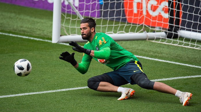 Brazil's goalkeeper Alisson Becker.