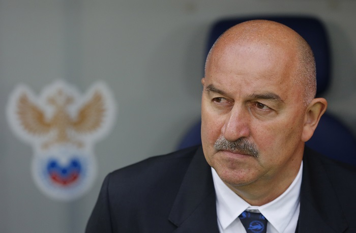 Stanislav Cherchesov head coach of Russia.