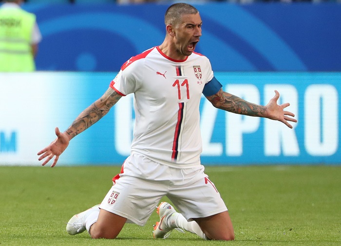 Aleksandar Kolarov of Serbia