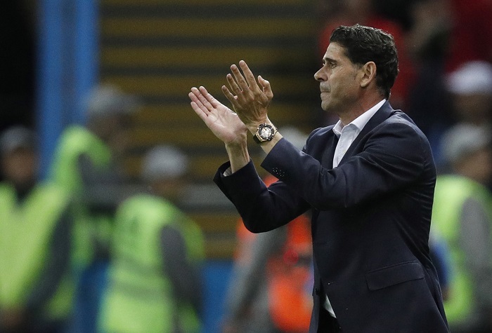 Spain's coach Fernando Hierro