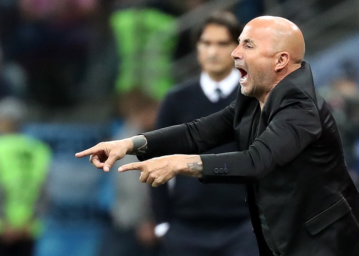 Argentina's coach Jorge Sampaoli