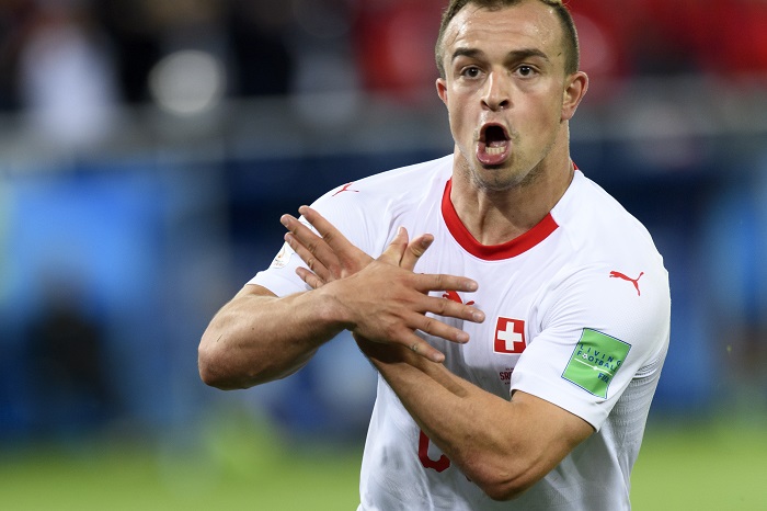 Switzerland's midfielder Xherdan Shaqiri