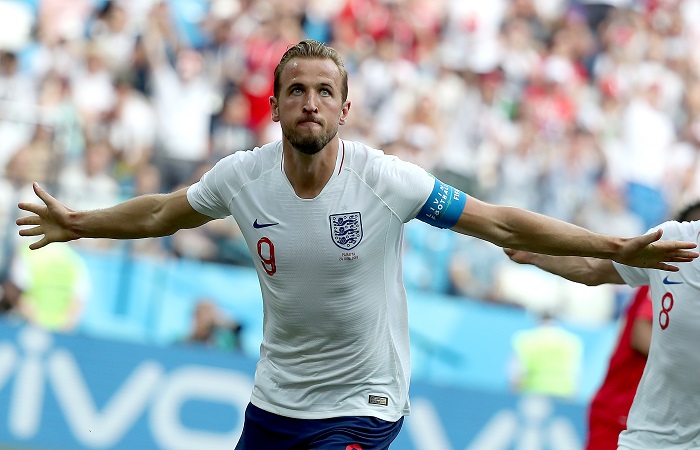 Harry Kane of England leads the race for the Golden Boot.