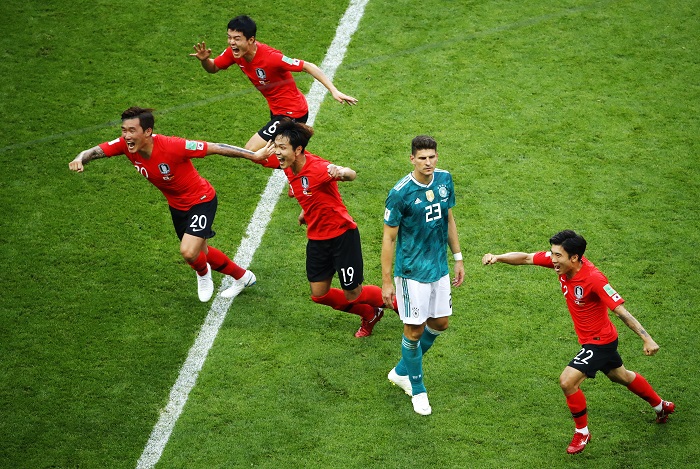 South Korea have provided the biggest World Cup shock so far by knocking out Germany.