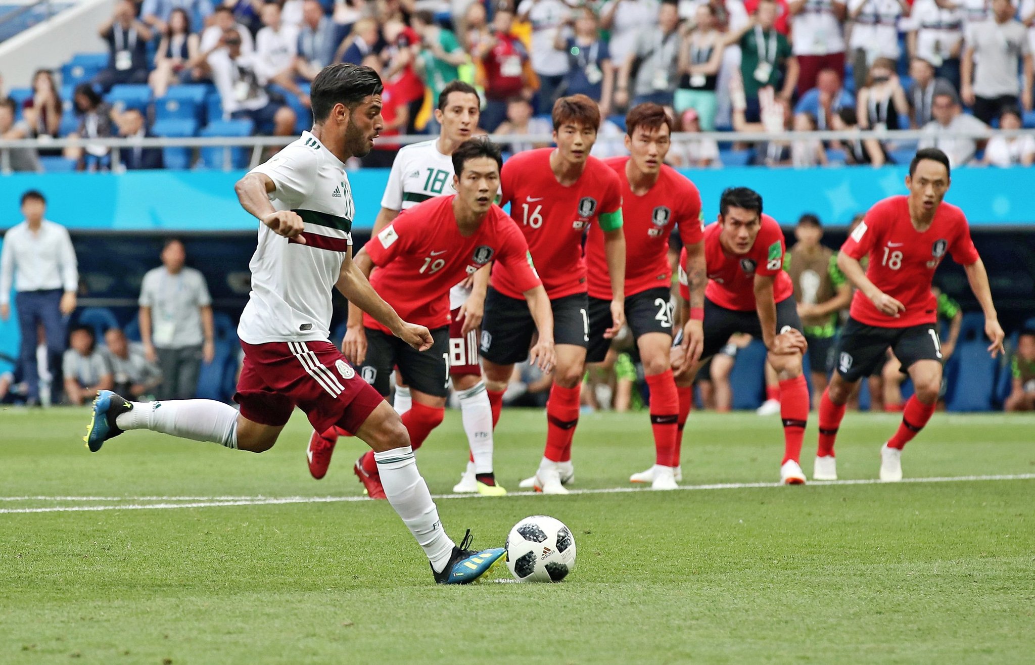 Carlos Vela converts from the penalty spot