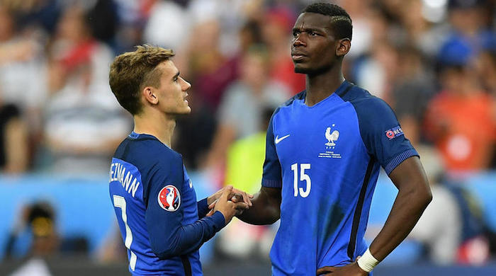 Griezmann and Paul Pogba