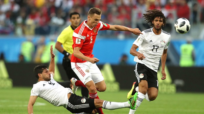 Russia thrash Egypt