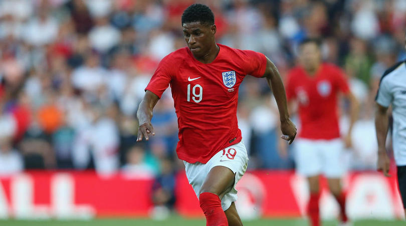 England forward Marcus Rashford