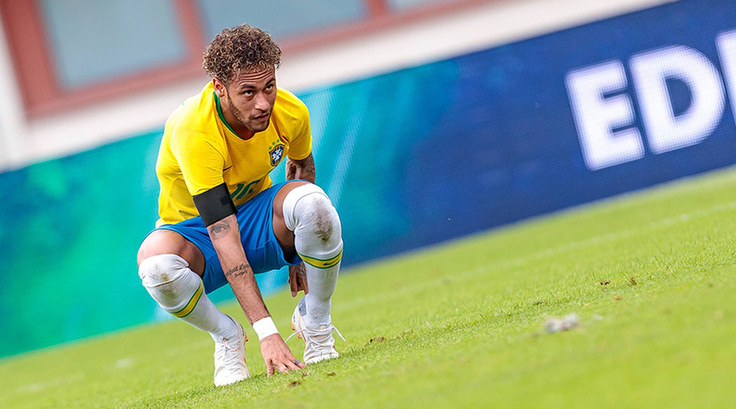 Neymar during an international football friendly match between Austria and Brazil