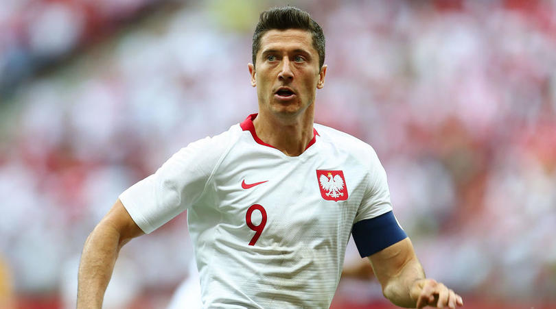 Polish striker Robert Lewandowski