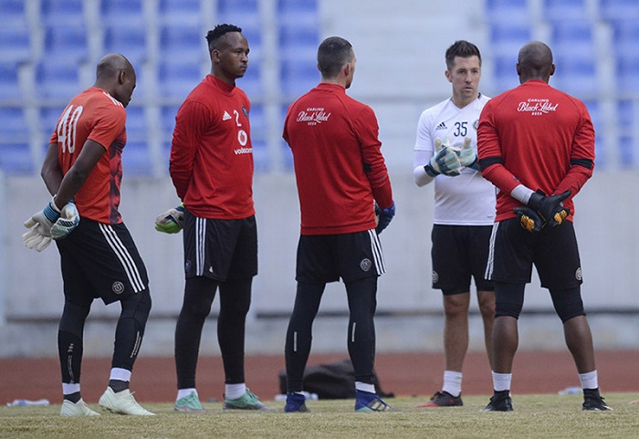 Andrew Sparkes and the Orlando Pirates goalkeeping department.