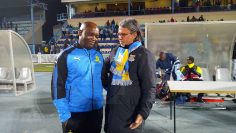 Pitso Mosimane with Nikola Kavazovic