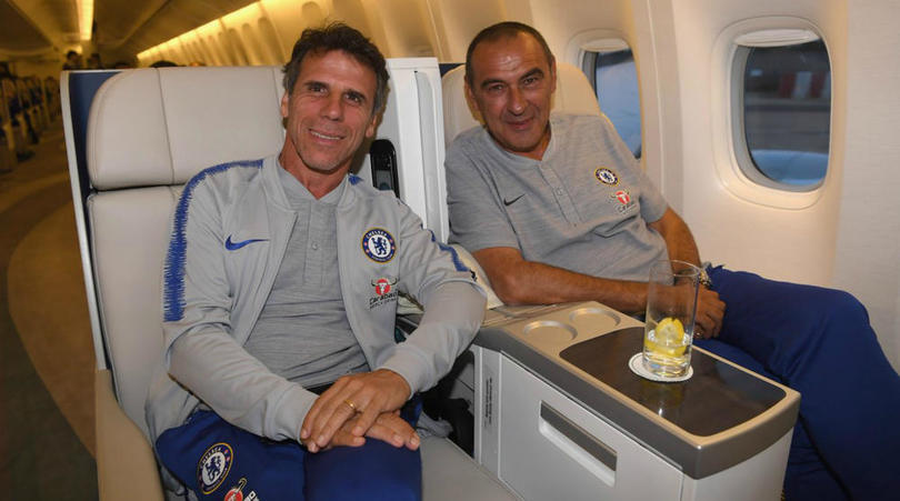 Gianfranco Zola and Maurizio Sarri.