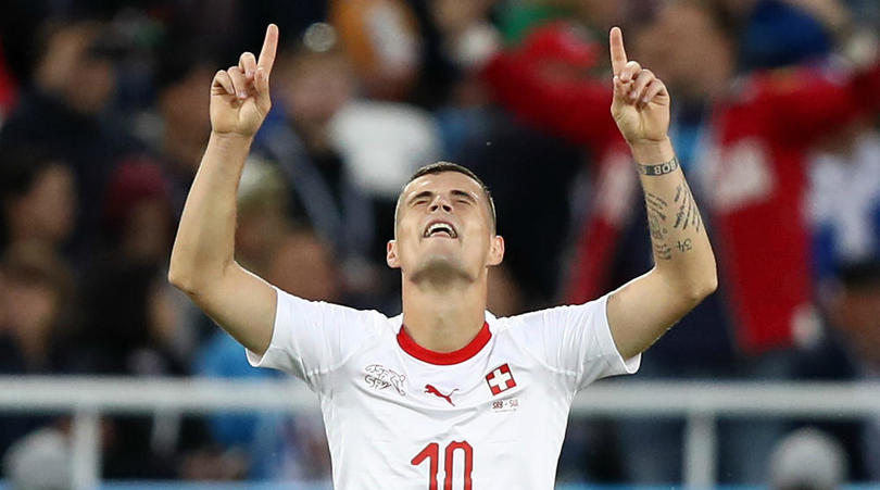 Granit Xhaka of Switzerland.