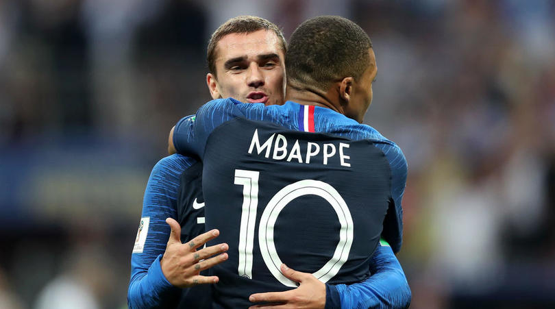 Kylian Mbappe and Antoine Griezmann.