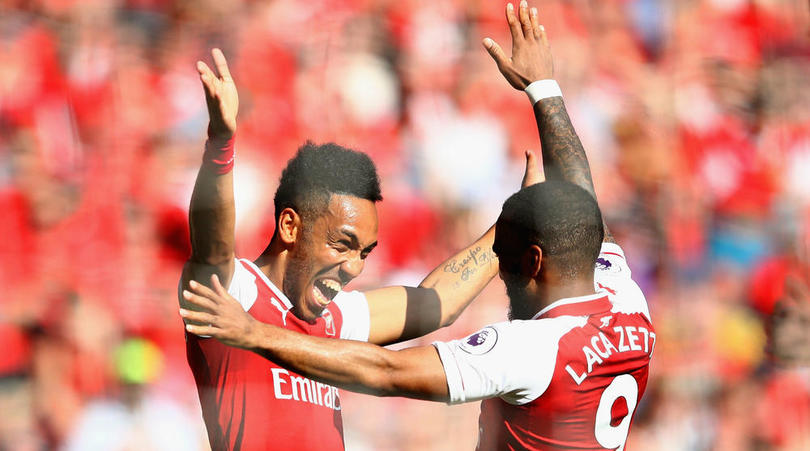 Pierre-Emerick Aubameyang and Alexandre Lacazette.