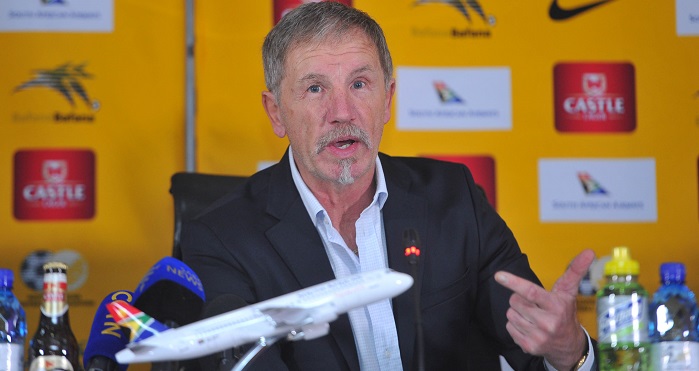 Stuart Baxter coach of Bafana Bafana.