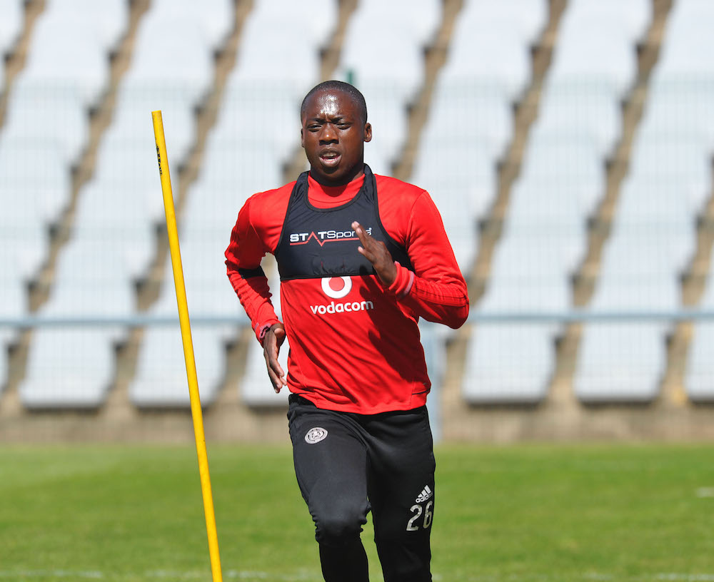 Orlando Pirates midfielder Ben Motshwari