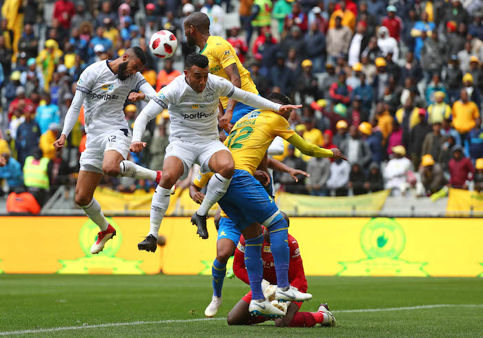 CT City defender Taariq Fielies against Sundowns