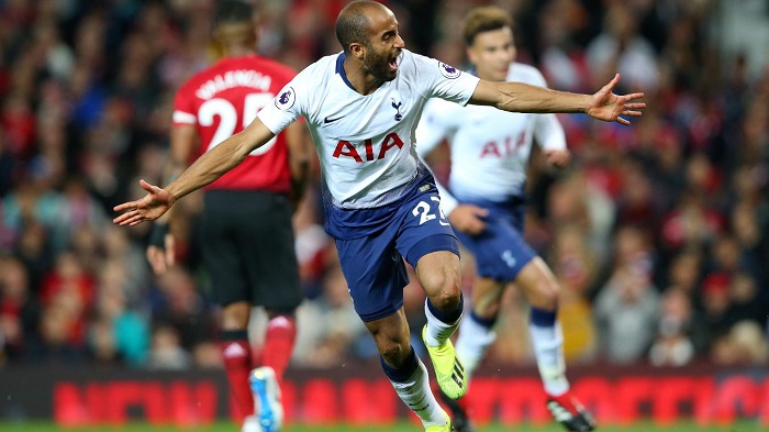 Lucas Moura of Tottenham Hotspur.