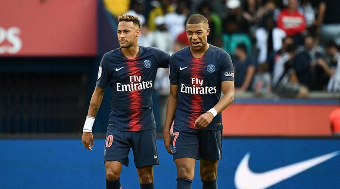 Neymar and Mbappe