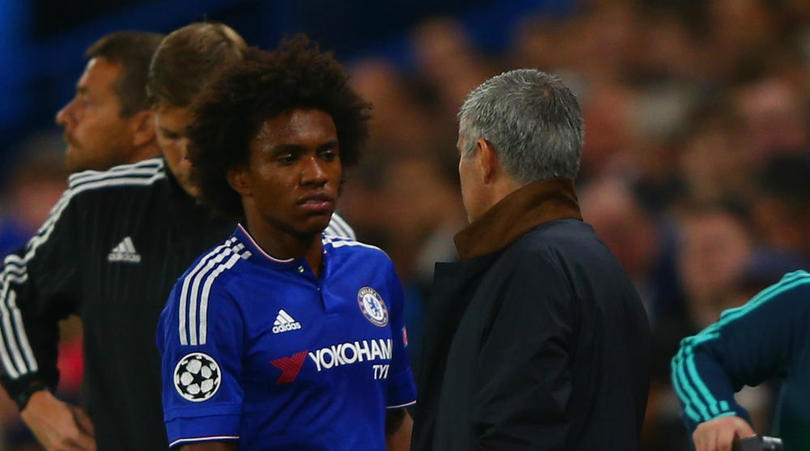 Willian and Jose Mourinho