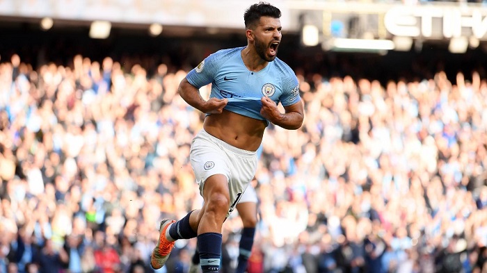 Aguero, Sterling score as City ease past Brighton