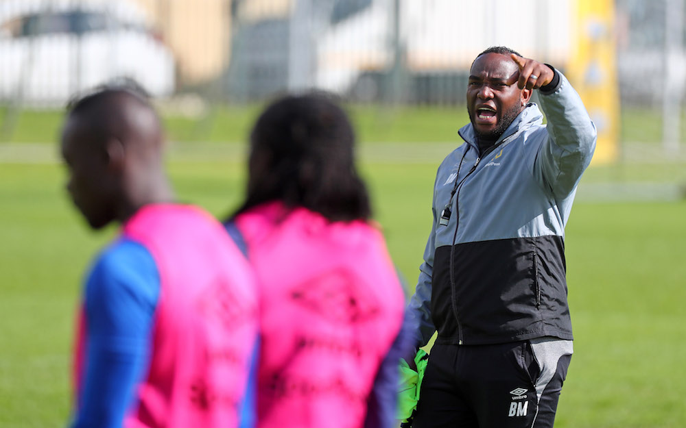 Benni McCarthy issues instructions to his players