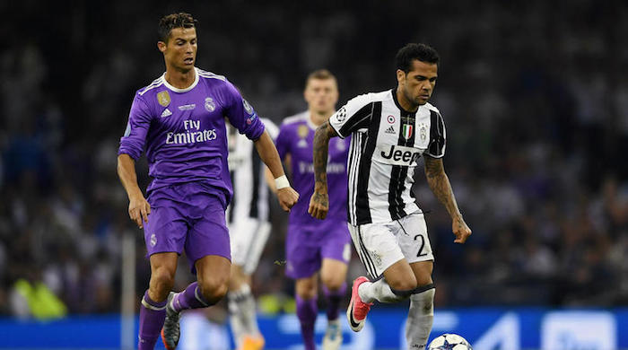 Cristaino Ronaldo and Dani Alves