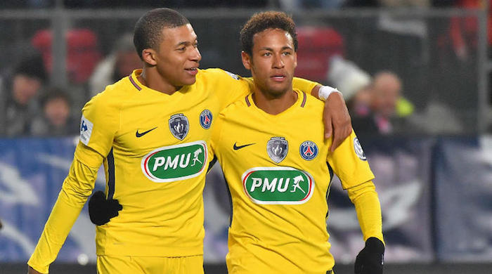 Kylian Mbappe and Neymar