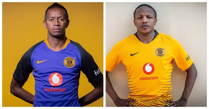 Lebogang Manyama and Andriamirado ‘Dax’ Andrianarimanana of Kaizer Chiefs.