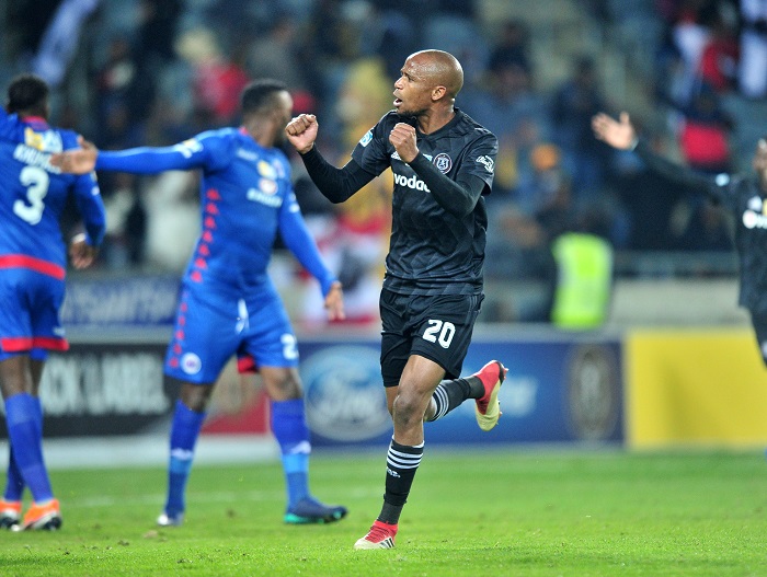 Orlando Pirates midfielder Xola Mlambo