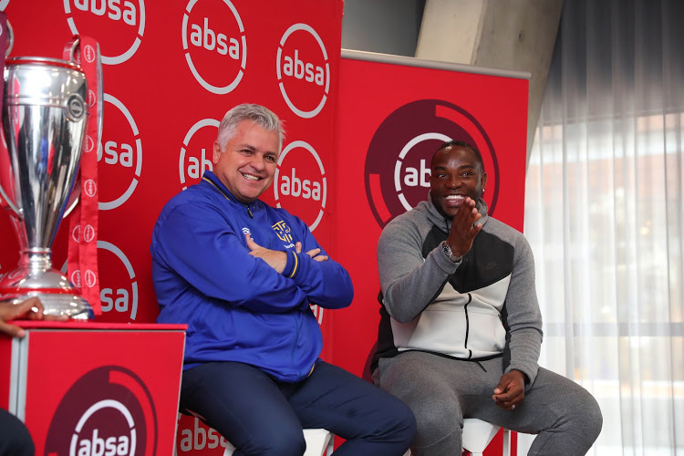 Cape Town City chairman John Comitis and coach Benni McCarthy