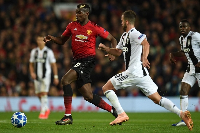 Paul Pogba of Manchester United and Miralem Pjanić of Juventus