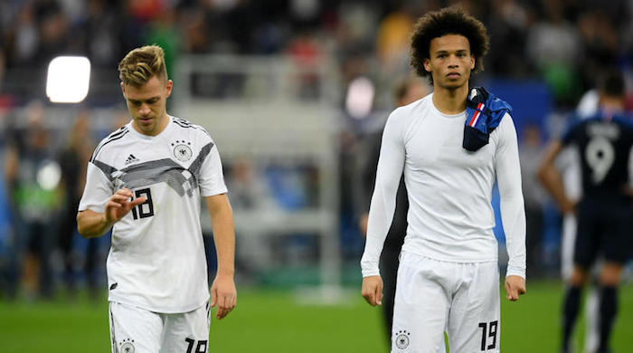 Germany lose to France