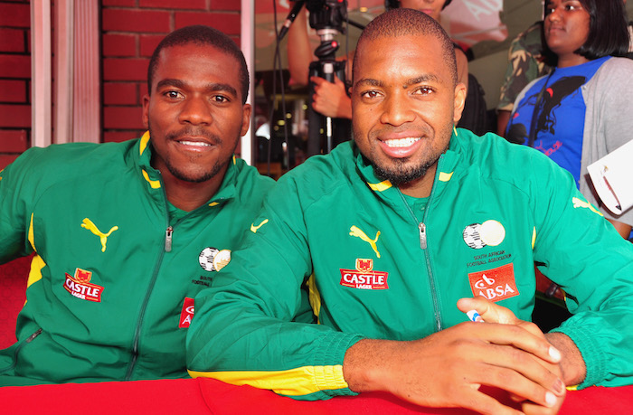 Senzo Meyiwa and Itumeleng Khune