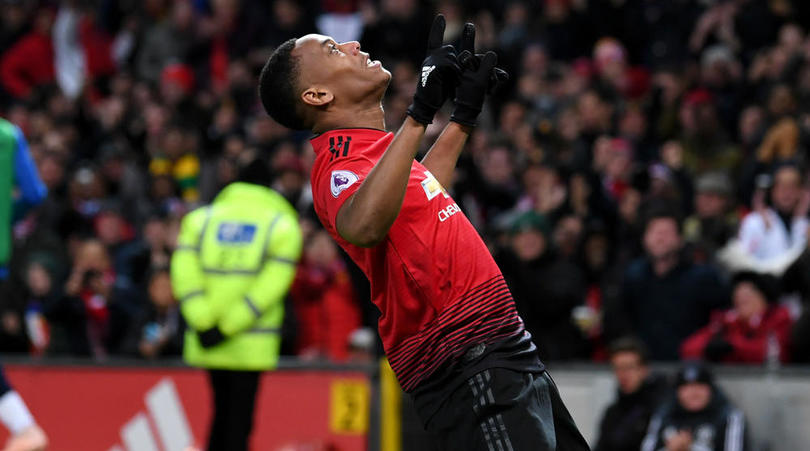 Anthony Martial of Manchester United.