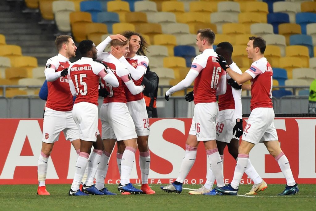 Arsenal put three past Vorskla